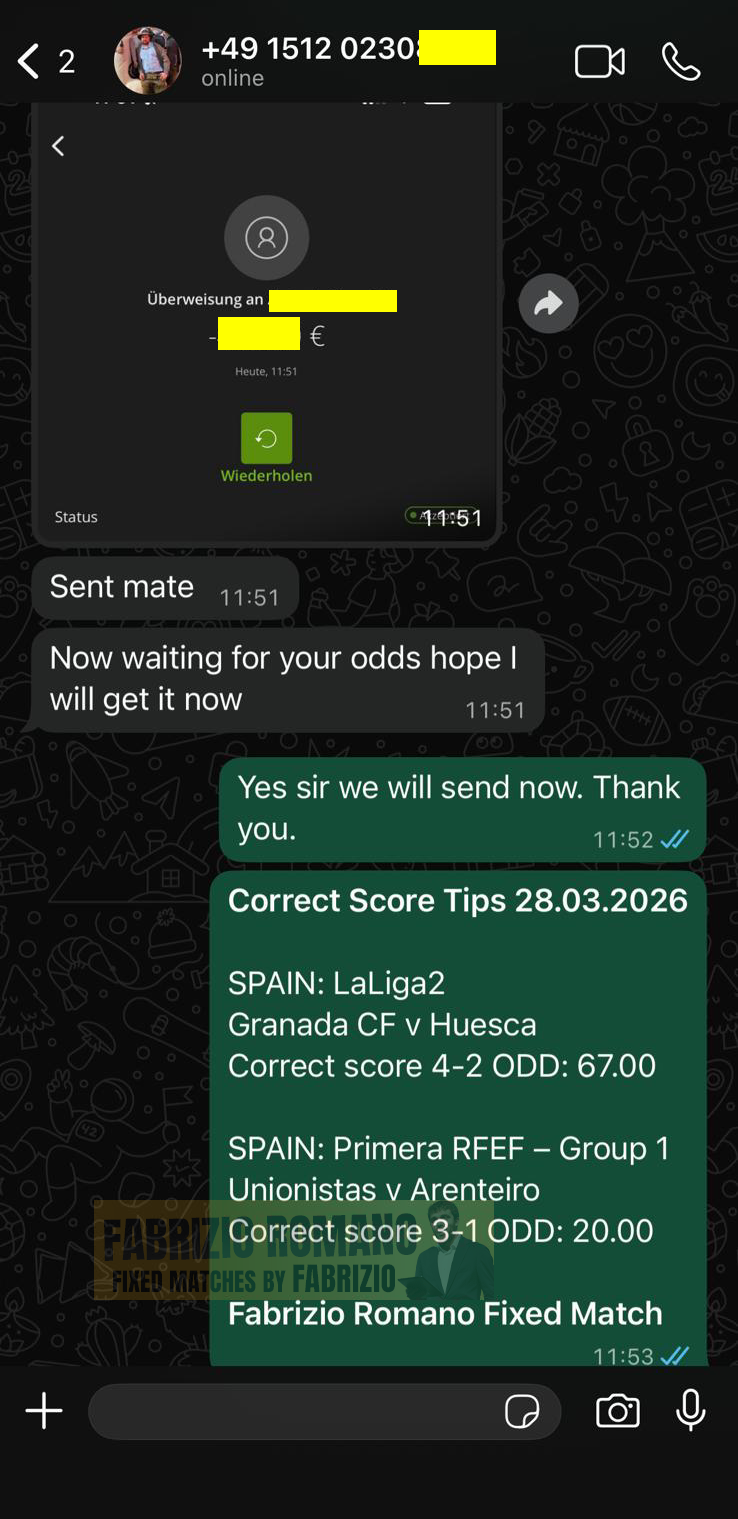 correct score fixed matches ticket 28.03.2026