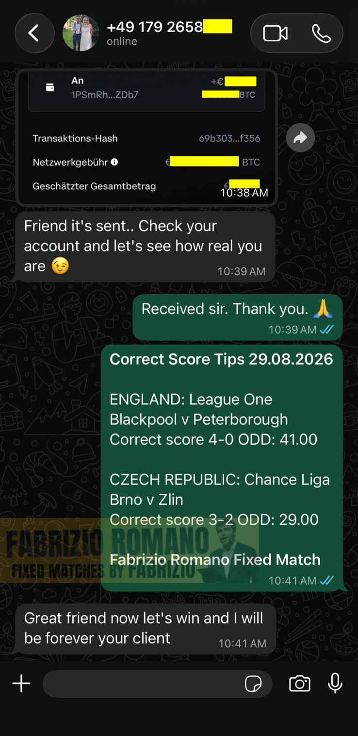 exact score fixed matches 29.08.2026