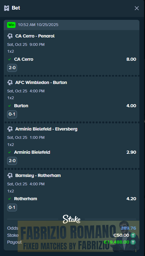 best tips 1x2 25.10.2025