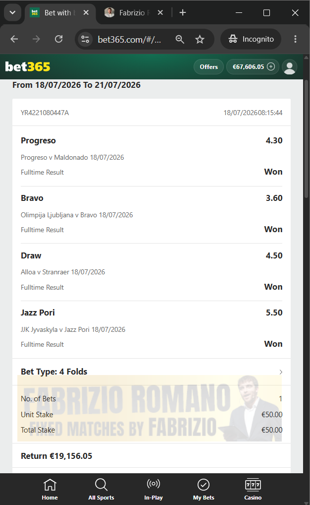 best tips 1x2 18.07.2026